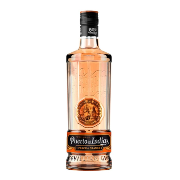 GINEBRA PUERTO DE INDIAS PEACH & ORANGE 750 ML